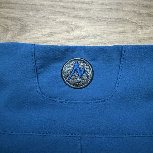 Marmot Softshell Jacket Blue Men’s Size Large Full Zip Outdoor Hiking Activewear - Picture 9 of 12